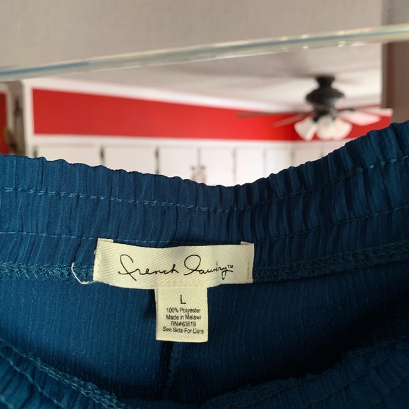 French Laundry slacks teal blue LG - Picture 5 of 13